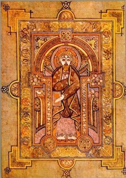 Image of a Saint from The Book of Kells